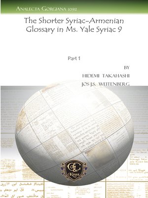cover image of The Shorter Syriac-Armenian Glossary in Ms. Yale Syriac 9